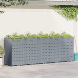 Wheelie Bin Storage for 5 Bins Light Grey 340 x 77.5 x 121.5 cm 3394751