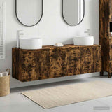 Bathroom Cabinet Set 3 pcs Smoked Oak 49.5 x 44.5 x 66 cm 3405712