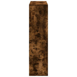 Room Divider Smoked Oak100x33x125.5 cm Engineered Wood 3309523