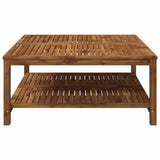 Coffee Table LAREN Natural 100.5 x 98 x 45 cm Solid Acacia Wood 901391