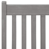 Garden Chair Set of 6 Grey Solid Acacia Wood Standard Foldable 3065518