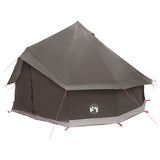 Tipi Tent Brown Grey 300 x 300 x 200 cm Polyester and Steel 42029027