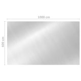 Rectangular Pool Cover 1000x600 cm PE Silver 93104