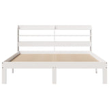 Bed Frame with Headboard without Mattress White 120x190 cm Small Double 3306777