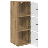 Wall Cabinet Artisan Oak 35 x 37 x 102 cm Engineered Wood 882908