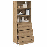 Highboard with Drawer Artisan Oak 69.5 x 34 x 180 cm 3415845