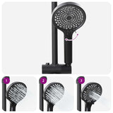 Shower System Black 47 x 20 x 95 cm Stainless Steel 42023407