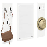 Wall-Mounted Coat Rack White 96 x 1.5 x 90 cm Engineered wood 874531