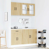 4 Piece Kitchen Cabinet Set Kalmar Sonoma Oak Engineered Wood 3314854