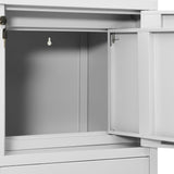 Office Cabinet Light grey Steel Medium Office Cabinets 336406