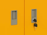 Storage Cabinet Mustard Yellow 80 x 40 x 70 cm Steel 891679