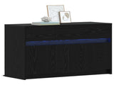 TV Cabinet 91 x 34 x 61 cm Black Oak Engineered Wood 8010330