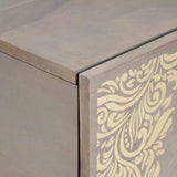 Coffee Table Grey 80 x 50 x 40 cm Solid Mango Wood 4018777