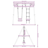 Outdoor Swing Set with Swing and Ladder 3283581