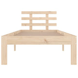 Bed Frame Pine Solid Pine Wood Single Durable Bed Frame 814739