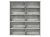 CD Cabinet Concrete Grey 65 x 23.5 x 97.5 cm Engineered Wood 8012680