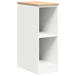 ZNTS Garage Storage Cabinet White 30x51x85 cm Solid Wood Pine 860526