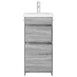 Bathroom Vanity with Sink Grey Sonoma 42 x 40 x 84.5 cm 890725