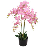 Artificial Orchid Plant with Pot 75 cm Pink 244426