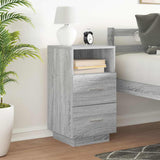 ZNTS Bedside Cabinet with 2 Drawers Grey Sonoma 36x36x68 cm 858588