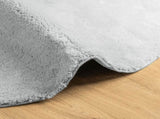 Rug HUARTE Short Pile Soft and Washable Grey 120 cm 375086