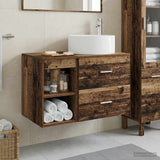 Bathroom Furniture Set 2 pcs Old Wood Engineered Wood 3403934