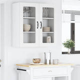 Wall Glass Cabinet PORTO 2 pcs White 40 x 31 x 80 cm 885336