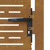 Garden Gate 100x200 cm Corten Steel Square Design 153255