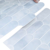 Feather Tile 50 pcs Light Blue 30 x 30 cm Polyurethane and PET 42046206