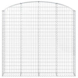 Arched Gabion Basket 200x30x180/200 cm Galvanised Iron 153469