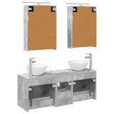 Bathroom Furniture Set 5 pcs Concrete Grey 3406714