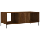 Coffee Table Brown Oak 102x50x40 cm Engineered Wood 829315