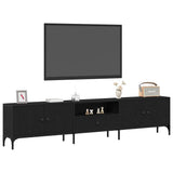 TV Cabinet Black oak 200 x 25 x 44 cm Engineered wood 863677