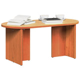 Coffee Table Wax Brown 80 x 39.5 x 35 cm Solid Pine wood 873543