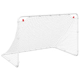 Soccer Goal White 122x81x81 cm Steel 4007966