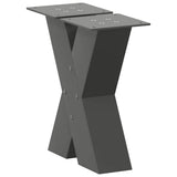 Coffee Table Legs X-Shaped 2 pcs Anthracite 30x cm Steel 4012930