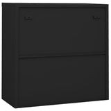 ZNTS Sliding Door Cabinet with Planter Box Anthracite Steel 3095265