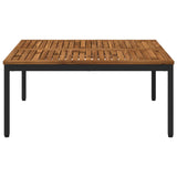 Coffee Table Natural and Black 100 x 100.5 x 45 cm 901289