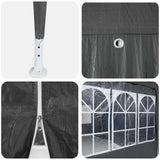 Party Tent Anthracite 800 x 400 x 266 cm Polyethylene 42003443