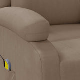 Massage Chair Cappuccino Faux Leather 340168