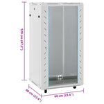 22U Network Cabinet with Swivel Feet 19" IP20 60x60x120 cm 30269