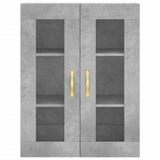 Highboard Concrete Grey 69.5x34x180 cm Engineered Wood 3198517