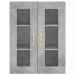 Highboard Concrete Grey 69.5x34x180 cm Engineered Wood 3198709