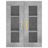 Highboard Concrete Grey 69.5x34x180 cm Engineered Wood 3198709