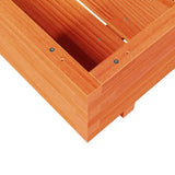 Garden Planter Wax Brown 70x70x26.5 cm Solid Wood Pine 847305