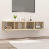 TV Cabinets 2 pcs Sonoma Oak 80x30x30 cm Engineered Wood 804538