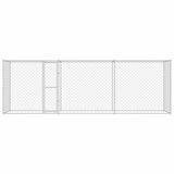 Dog Cage Silver 600 x 200 x 200 cm Galvanised Steel 3368310