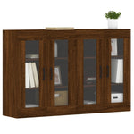 Wall Mounted Cabinets 2 pcs Brown Oak Engineered Wood 3197912