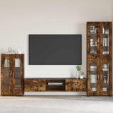 Sideboard FLORIN Smoked Oak 55.5 x 29 x 100 cm Engineered Wood 880256