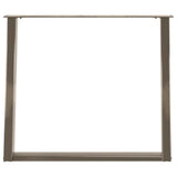 Dining Table Legs U-Shaped 2 pcs Natural Steel 100x cm Steel 4012807